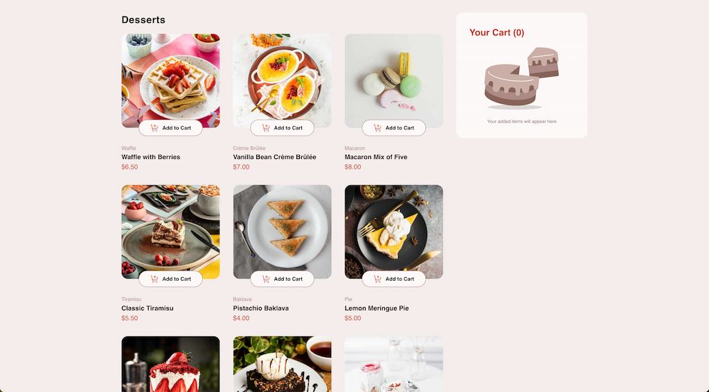Product-list with cart